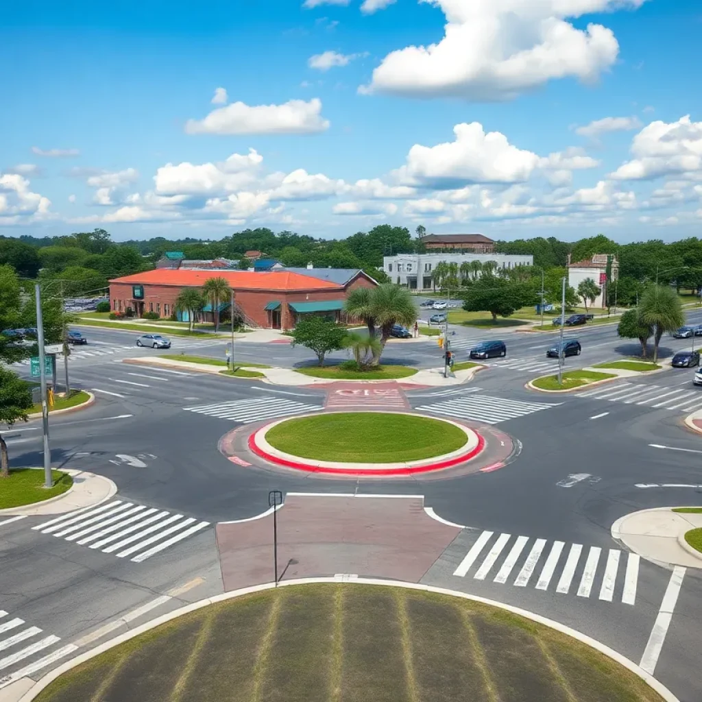 Image depicting the proposed roundabout and road safety enhancements in North Augusta