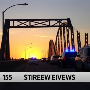 Law enforcement at the 15th Street bridge in Augusta