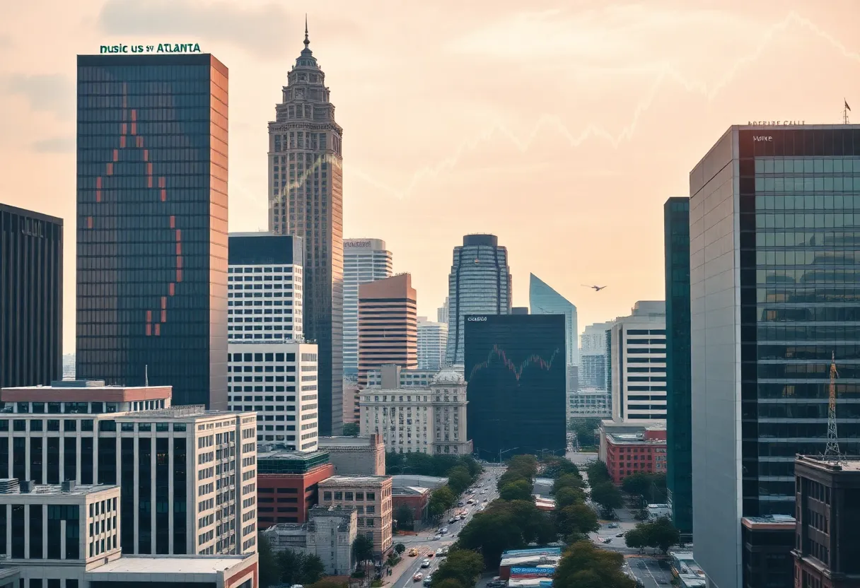 City skyline of Atlanta representing economic growth due to trade deal