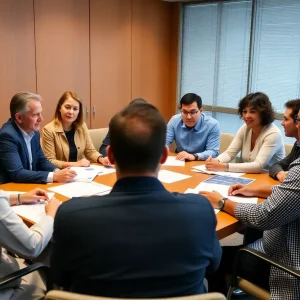 Committee members discussing governance changes in Augusta