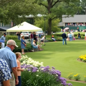 Vibrant community life in Augusta, featuring gardens and events.