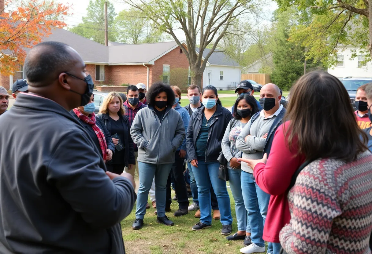 Citizens of Augusta discussing community safety issues