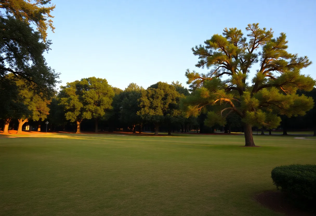 A peaceful view of Augusta, GA in remembrance of Ben L. Harbin.