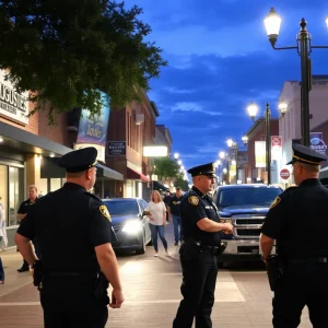 Law enforcement presence in downtown Augusta