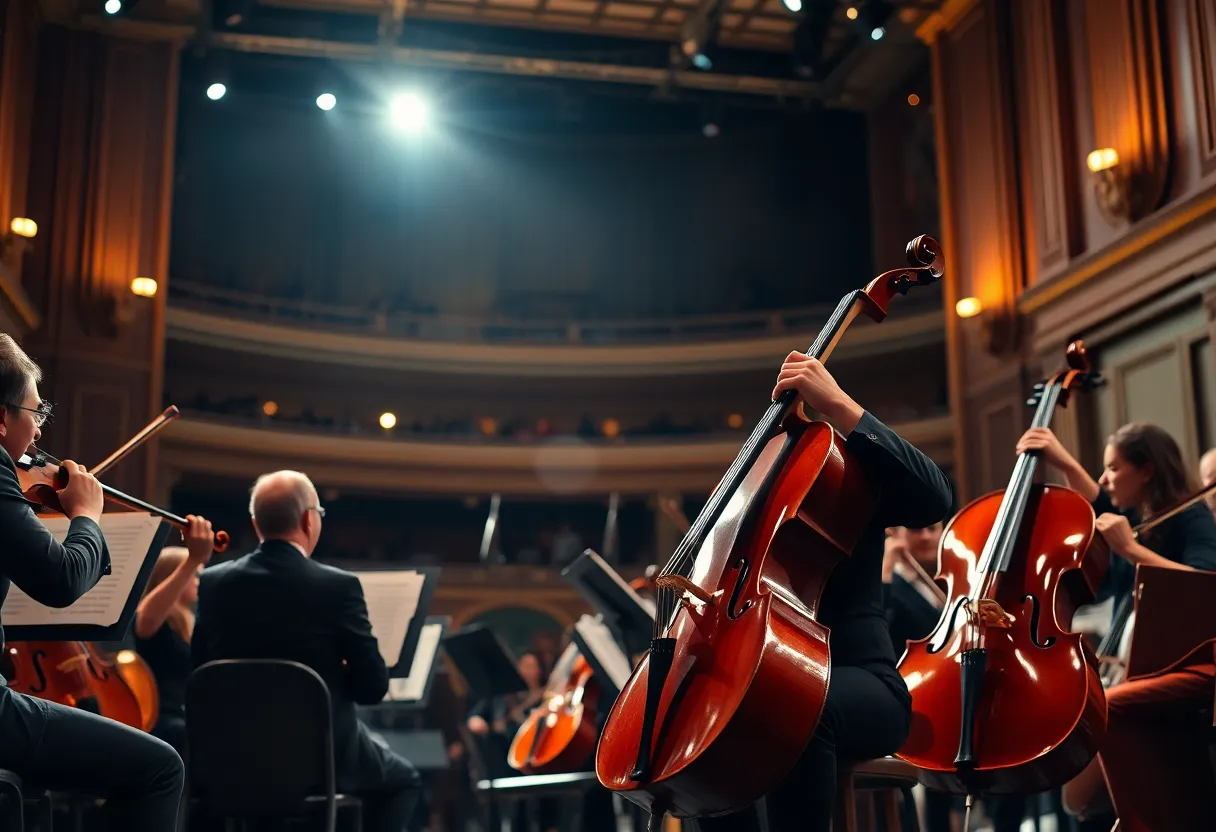 Musicians performing in the Augusta Symphony Orchestra