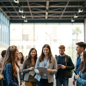 Students and faculty collaborating at Augusta University