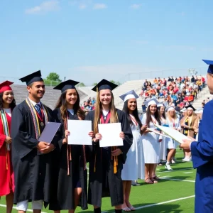 Graduation ceremony honoring student-athletes at Augusta University.