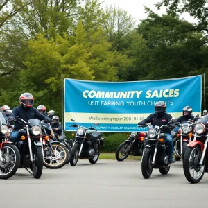 A charity motorcycle ride supporting Georgia Sheriffs' Youth Homes
