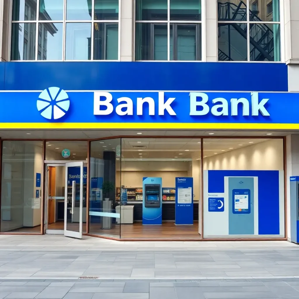 Exterior view of Chase Bank's new branch in Augusta