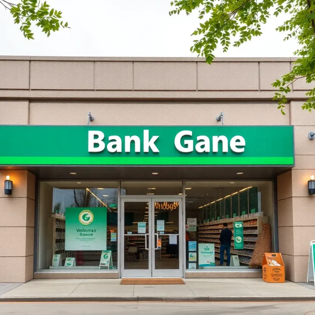 Chase Bank exterior view at the new Augusta branch