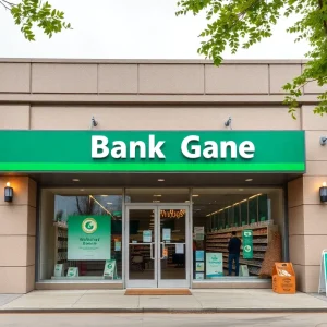 Chase Bank exterior view at the new Augusta branch