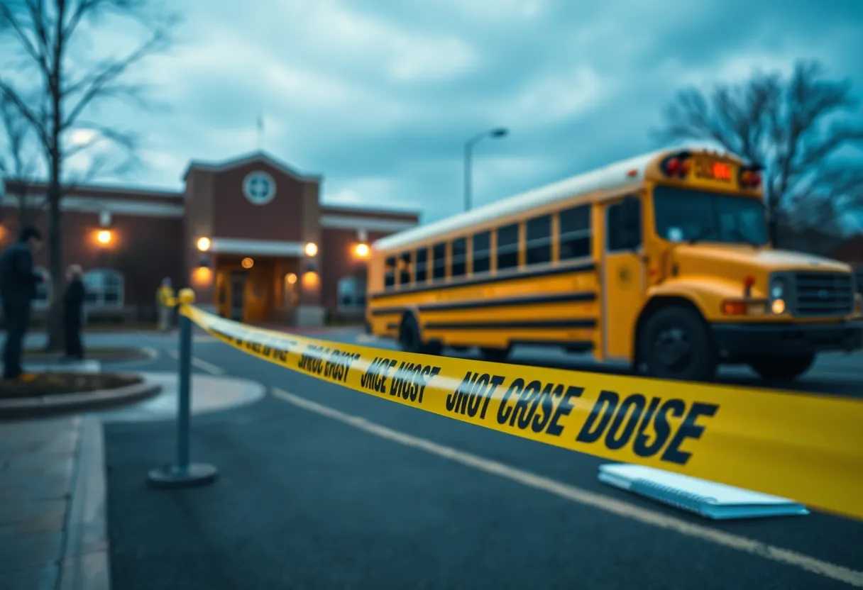 Scene of Apalachee High School shooting with police presence