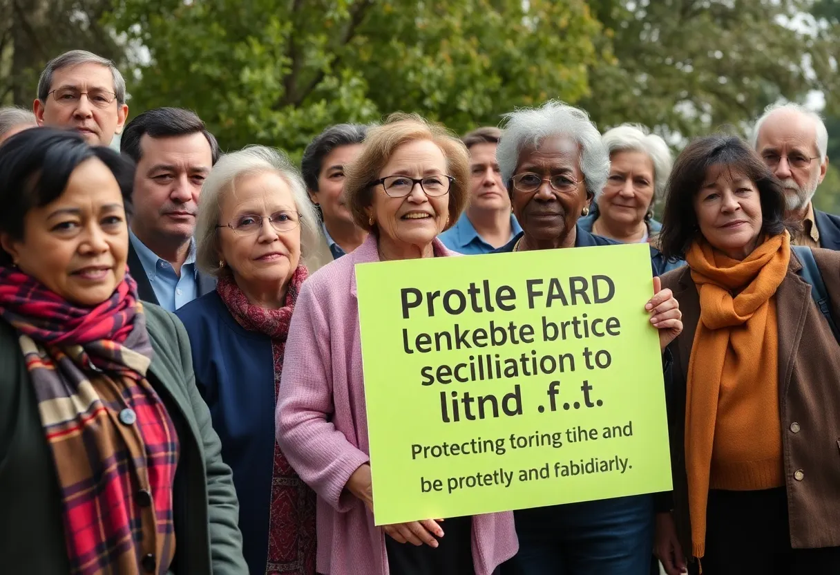 Community gathering focused on elder protection