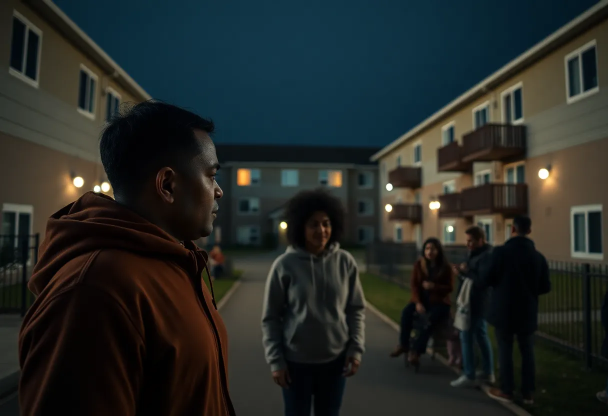 Apartment complex with a focus on community safety