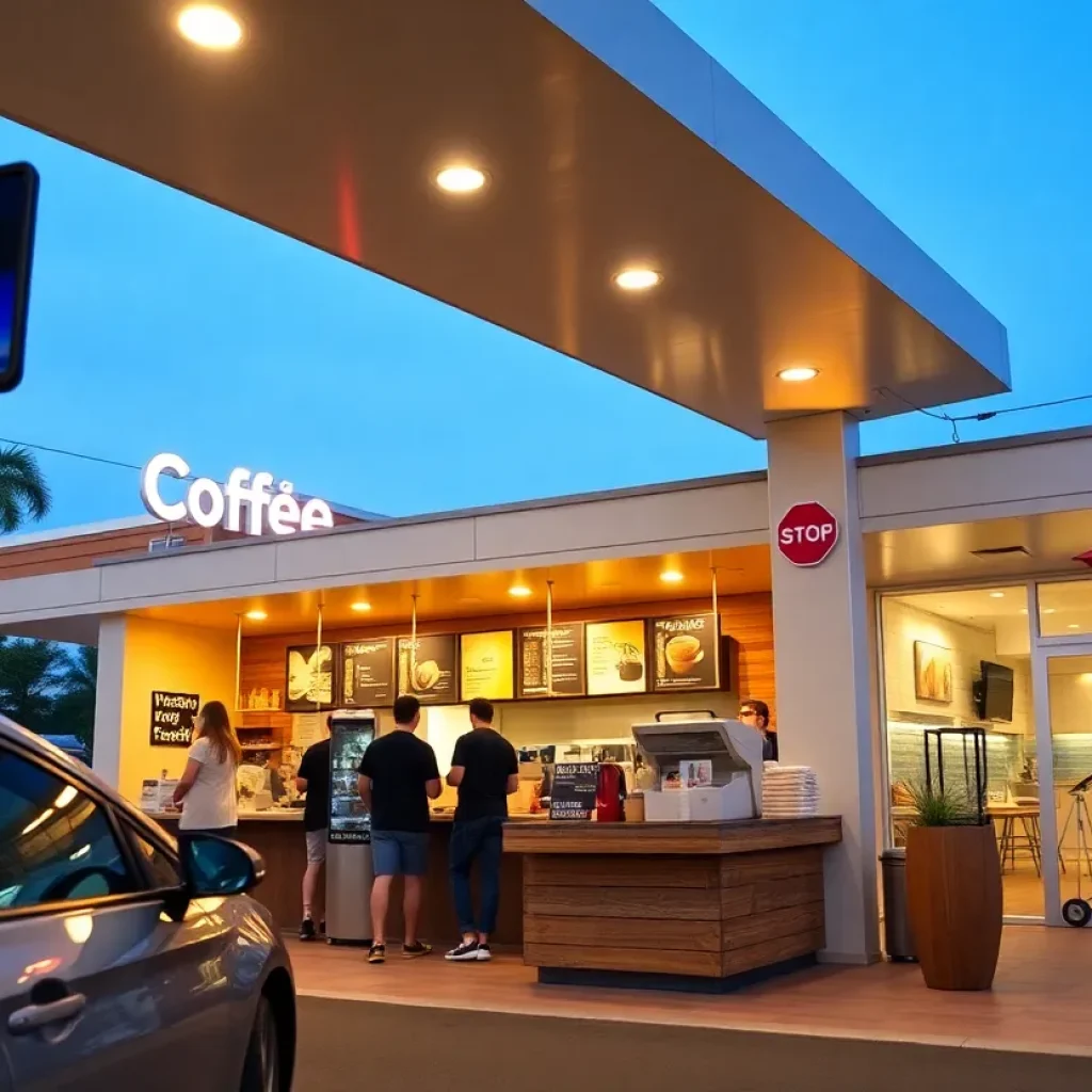 Exterior view of the planned Dutch Bros Coffee shop in North Augusta