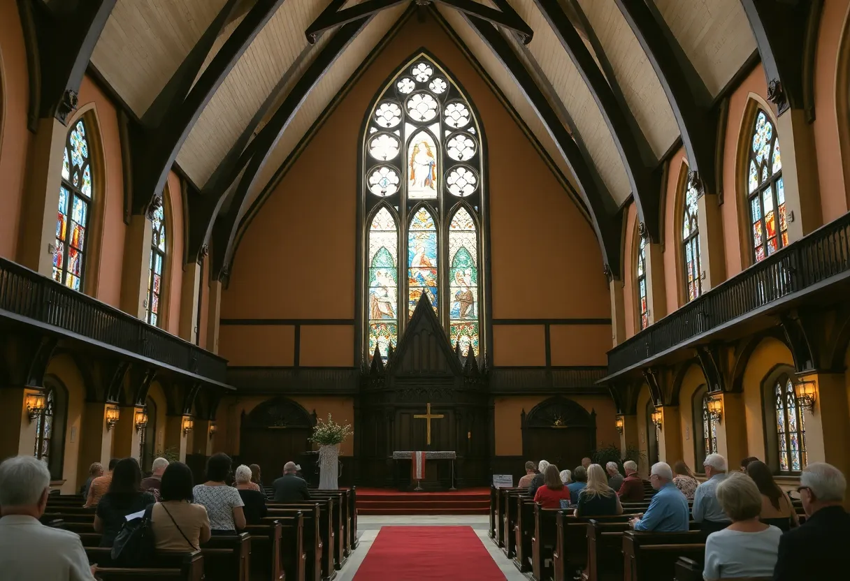 Traditional church in Augusta, potential filming location for Asherah pilot.