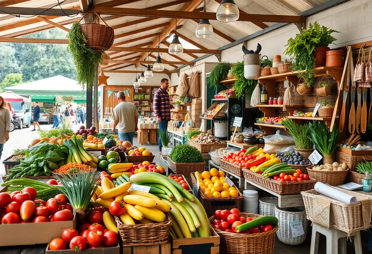 Wide array of local Georgian products available in the Georgia Grown Market