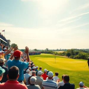 Golfers competing at the Masters Tournament