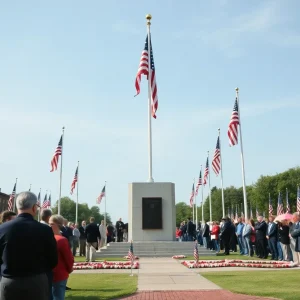 Ceremony honoring fallen heroes during Memorial Day in Augusta