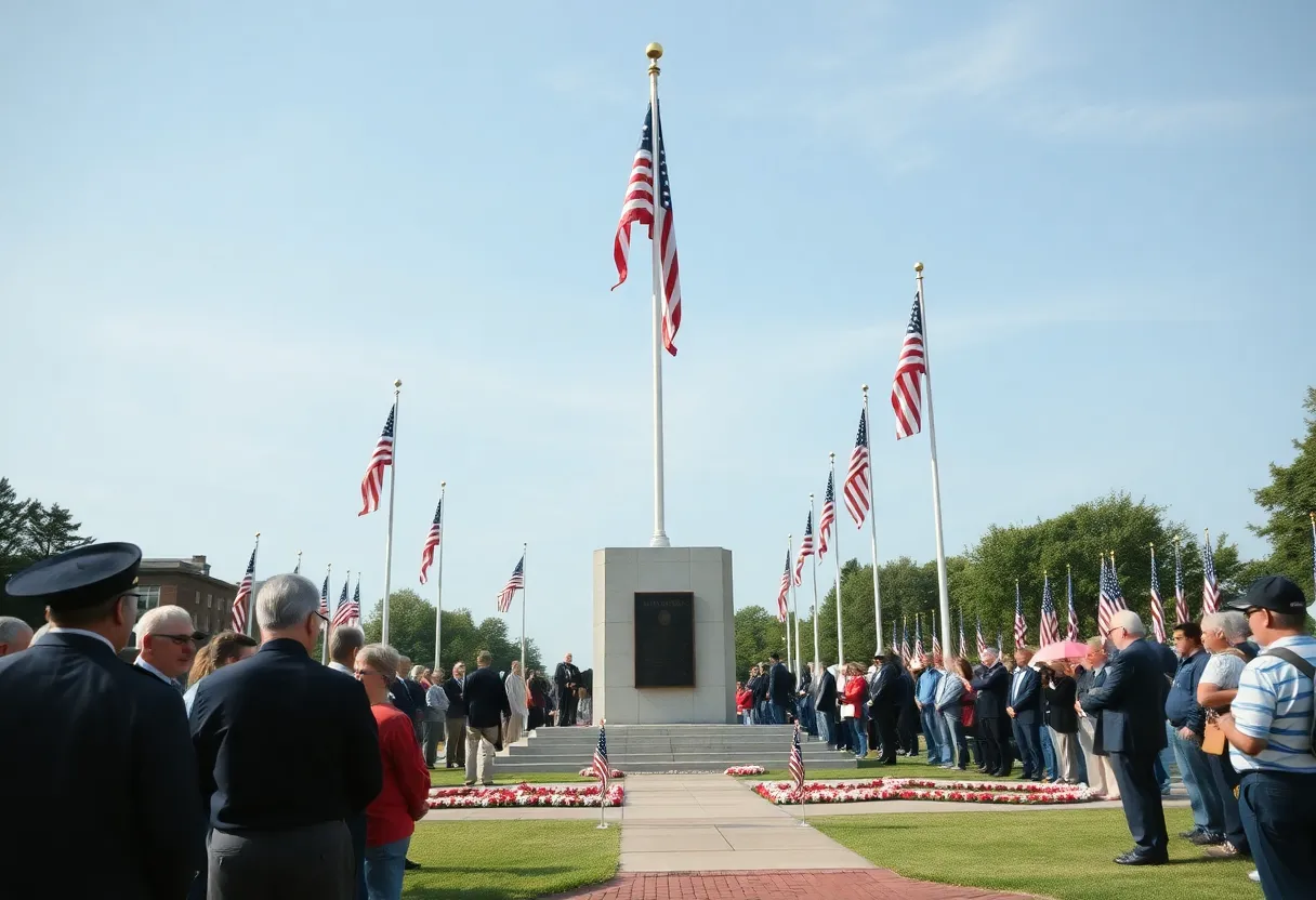 Ceremony honoring fallen heroes during Memorial Day in Augusta