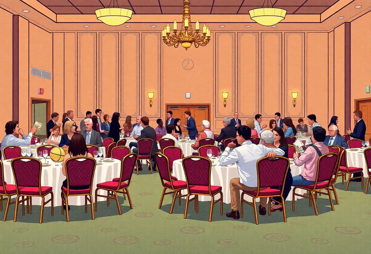 Community members gathered at banquet for Hall of Fame induction