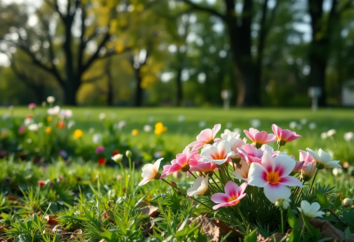 A serene nature scene representing memorial and remembrance.