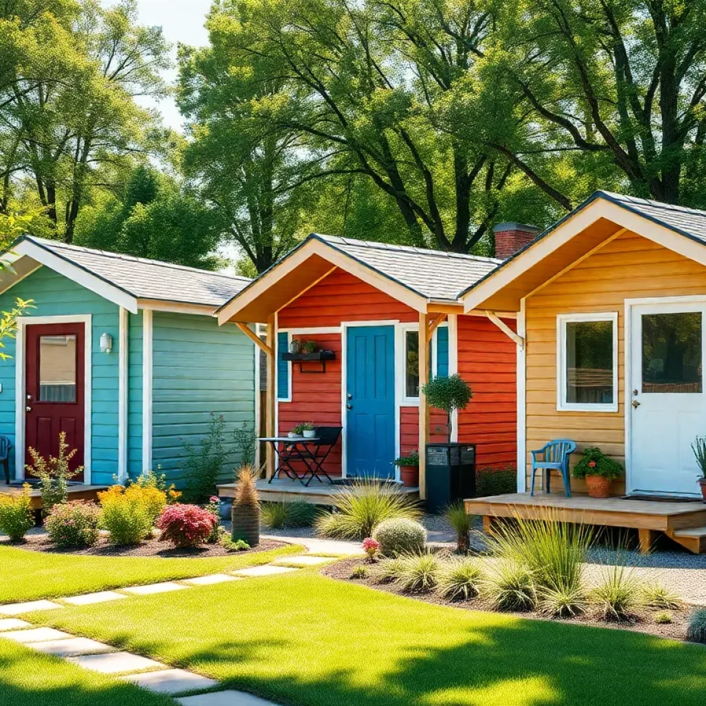 A community of tiny homes designed for young adults aging out of foster care in Augusta, Georgia.