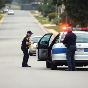 Police traffic stop in Augusta