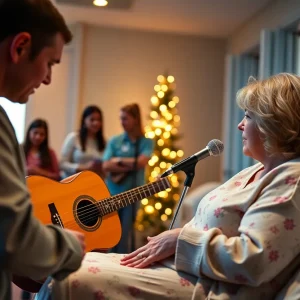 A tribute scene honoring Constance Anderson Collier with musical notes and healing symbols.