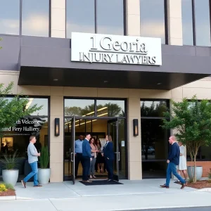 Exterior view of 1Georgia Injury Lawyers' new office in Augusta, Georgia.