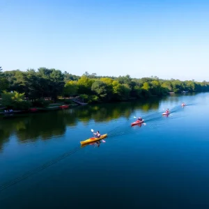 Kayakers enjoying the Augusta Canal