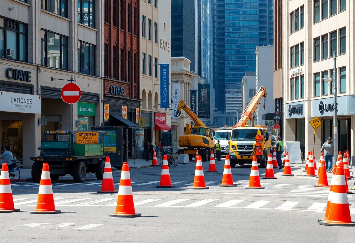 Construction activity in downtown Augusta impacting local businesses