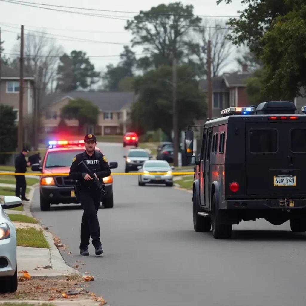 Augusta neighborhood with police during SWAT standoff