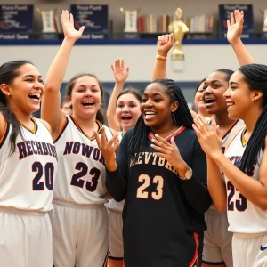 Celebration of Augusta Women's Basketball team for their academic excellence.