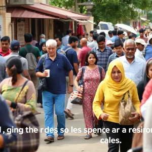 A community gathering illustrating public support in locating missing persons