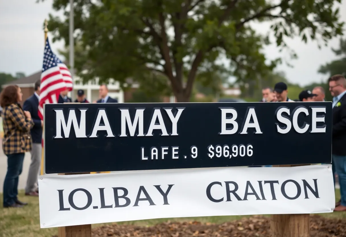 Sign change at Fort Gordon military base
