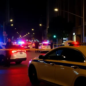 Police presence at a shooting scene in Harrisburg, Augusta