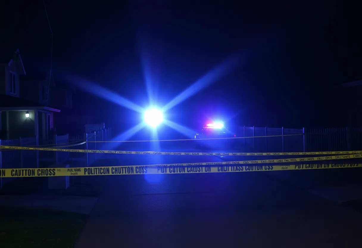 Police presence at a shooting scene in Harrisburg.