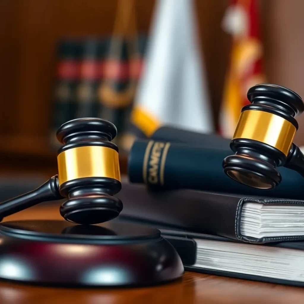 Legal setting representing personal injury advocacy
