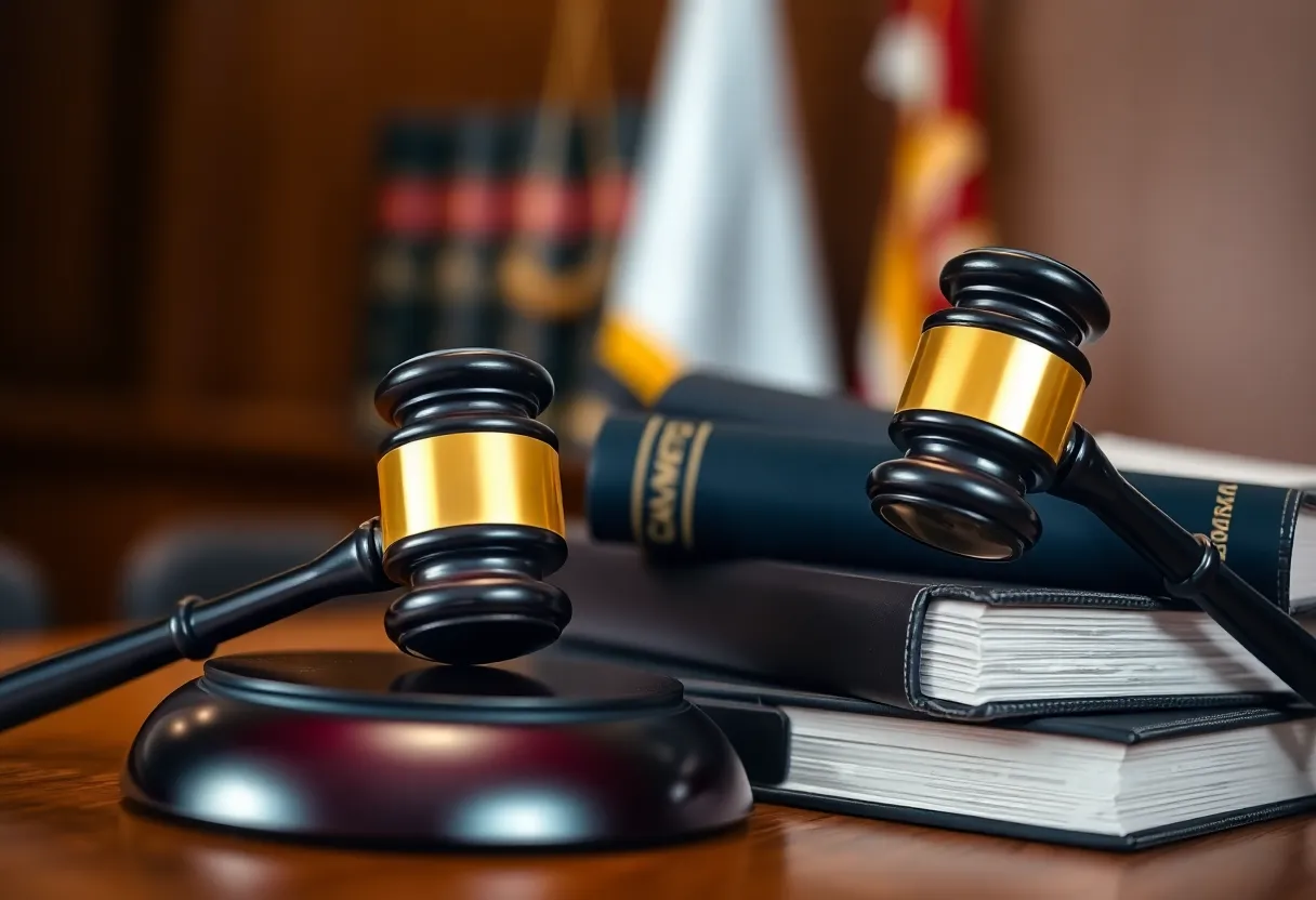 Legal setting representing personal injury advocacy