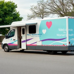 Mobile medical unit providing healthcare services for women