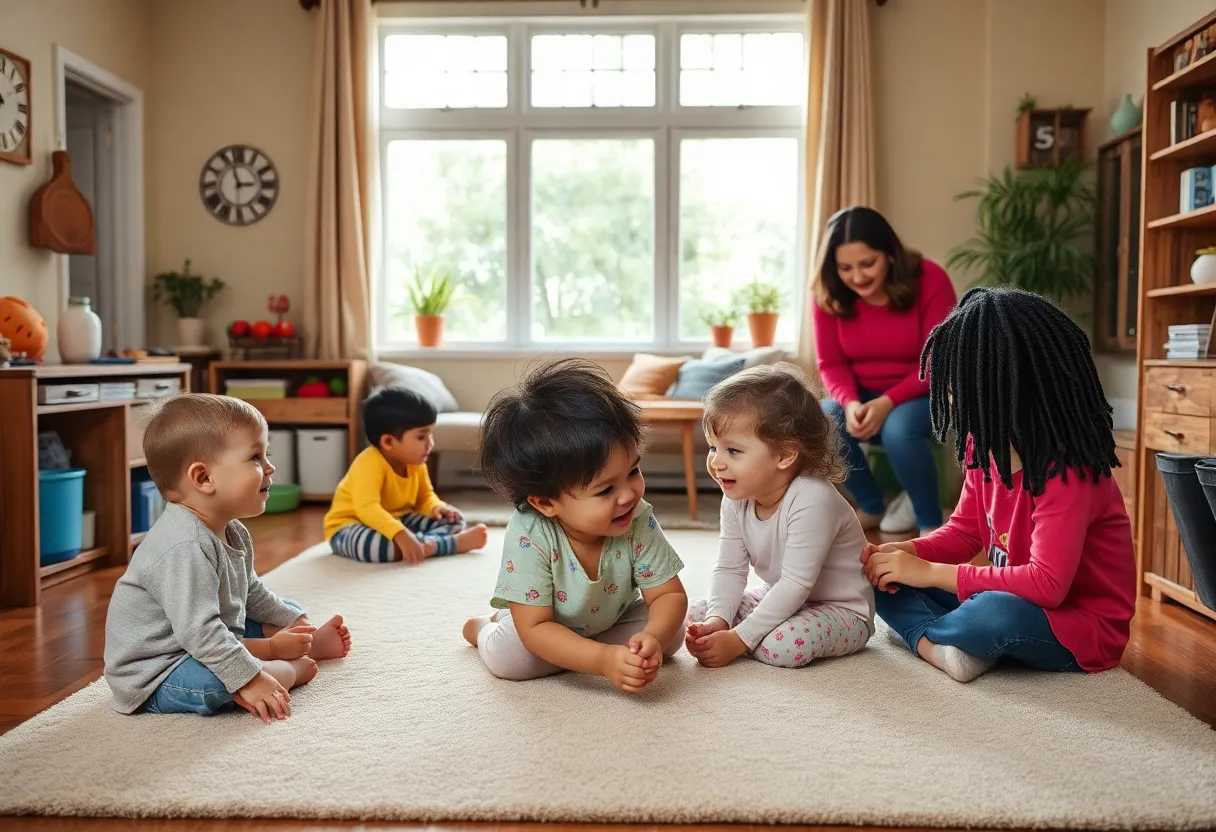 Children in a nurturing foster home environment in Augusta