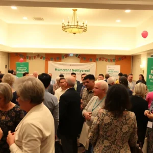 Community reception celebrating cancer research grant recipients