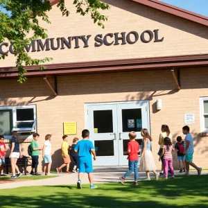 Children participating in after-school programs at a community center.