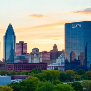 Atlanta skyline representing a major banking merger