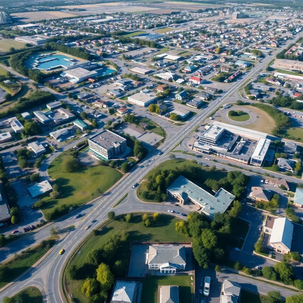 Aerial view of Augusta infrastructure highlighting community needs