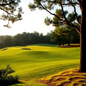 Scenic view of Augusta National Golf Club with proposed 19th hole area
