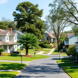 Residential neighborhood in Augusta, Georgia