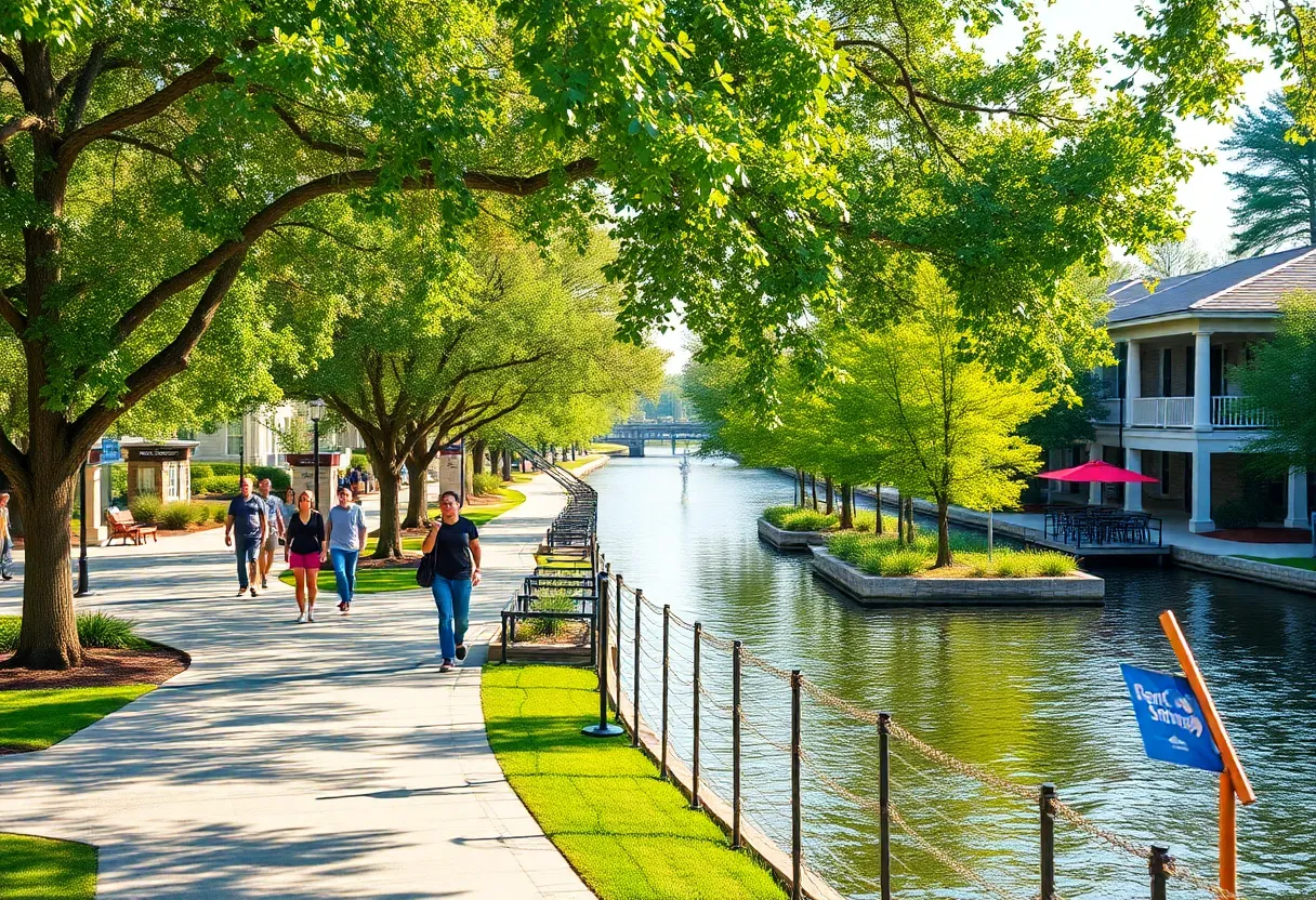 Augusta Riverwalk showcasing upgraded parks and infrastructure.