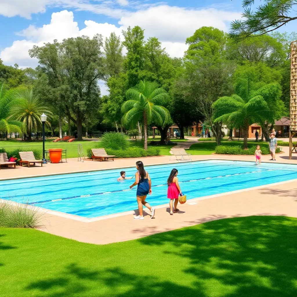 Community park with recreational facilities in Augusta